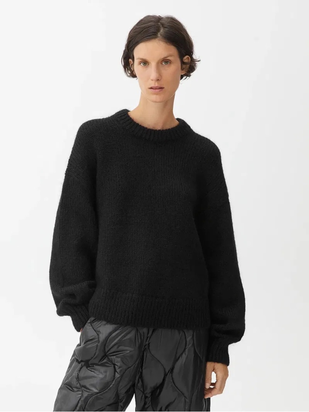 Arket Size L Mohair Blend Crew Neck Jumper Sweater RMS